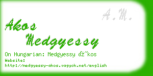 akos medgyessy business card